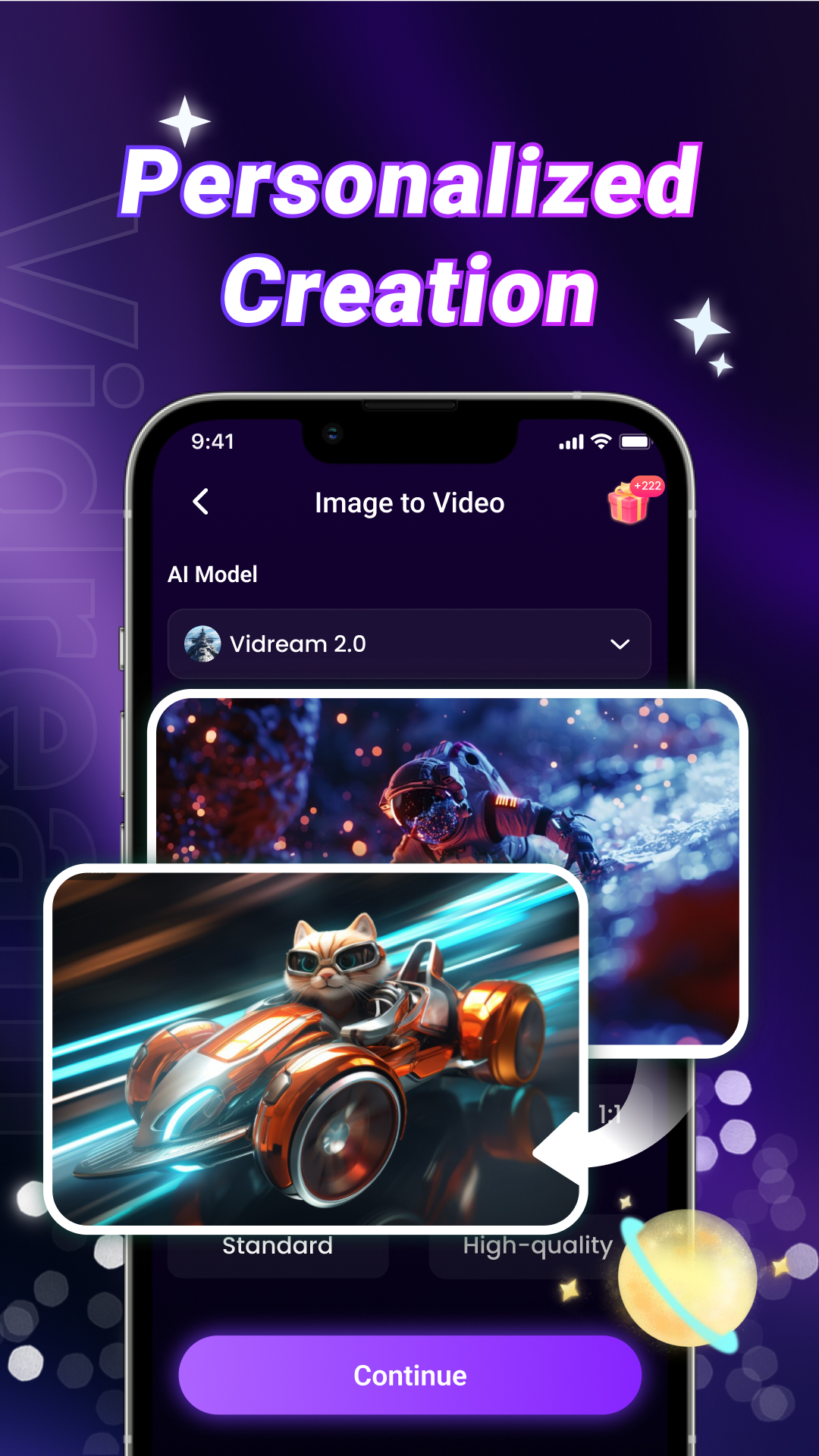 Cinematic AI Portraits Feature